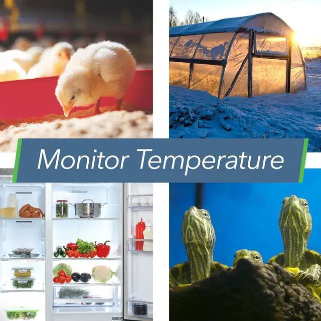 Alt view image 4 of 7 - HT1 Smart Temperature Sensor & Humidity Sensor - Thermometer & Hygrometer w/App Monitoring - Indoor/Outdoor Temperature and Humidity Monitor w/Heat Index for RV, Fridge & More
