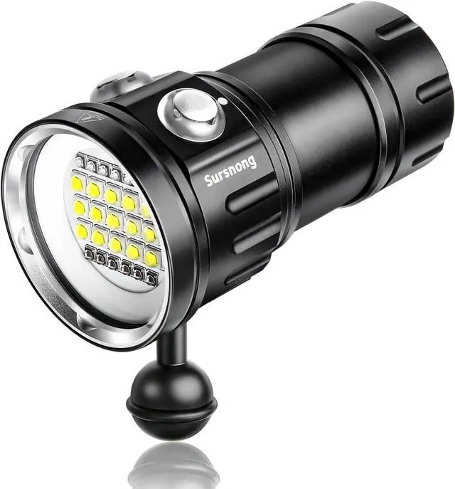 Main image of Noctilume N15 6000 Lumens Dive Light - Professional Underwater Video Light with 90 CRI, 6500K White Light, for Scuba Diving/Underwater Photography/Videography (IP68 Waterproof, 80m Depth)