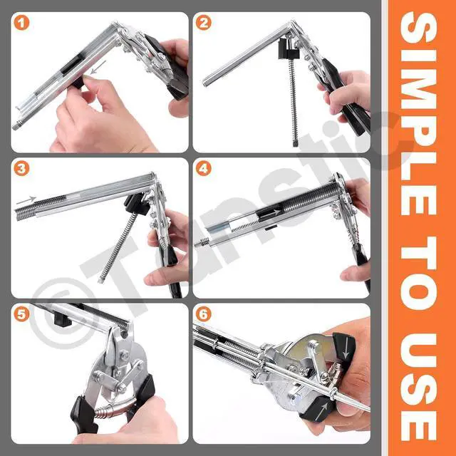 Alt view image 6 of 7 - 3000Pcs M Nails M Clips Professional Upholstery Hog Rings M Staples for Type M Hog Nail Ring Pliers Assortment Kit Fence Fastening (Pack of 2)