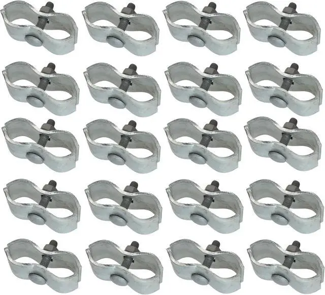 Main image of Chain Link Fence Panel Clamps 1-5/8" Dog Kennel Panel Clamps for Round Pipe Panel Frame (Pack of 20)