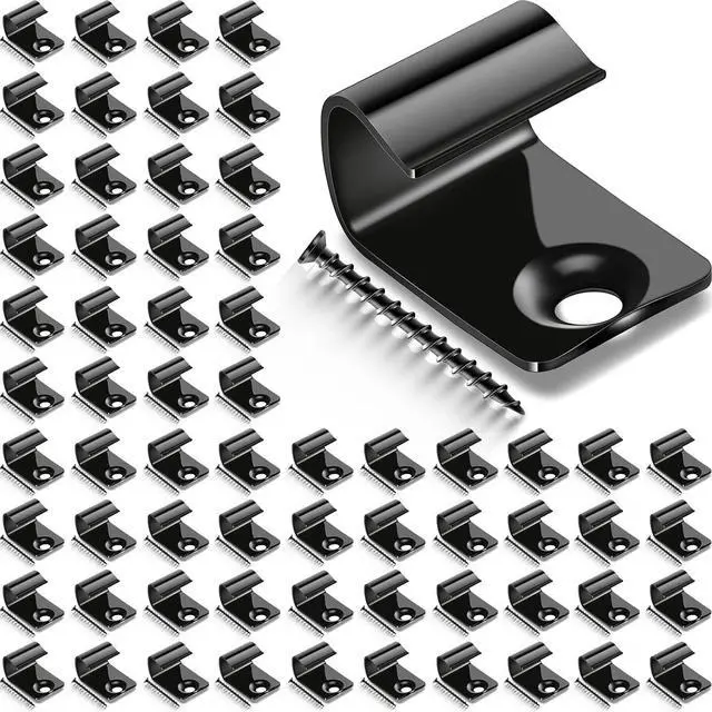 Main image of 160 Pack 304 Stainless Steel Start Clips Universal Decking Clip with Decking Screws for Composite Deck Boards, Hidden Fasteners