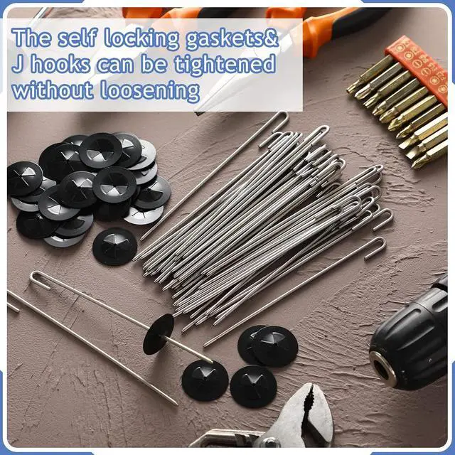 Alt view image 6 of 7 - Solar Panel Guard Clips Animal Guard Fastener Animal Roll Kit Stainless Steel Fastener Clips for Solar Panel Bird Wire Pigeon Fence