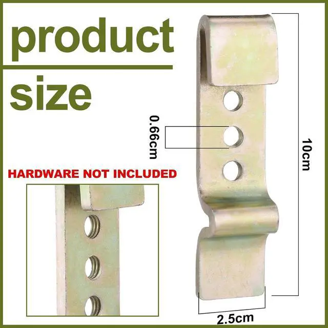 Alt view image 2 of 7 - 20pcs Galvanized Steel Chain Link Fence Sign Mounting Fastener Bracket Clips Clamps Metal Stainless Steel for Standard Chain Link Fence for Yard Ball Court Outdoor Decor Sale Open House Sign