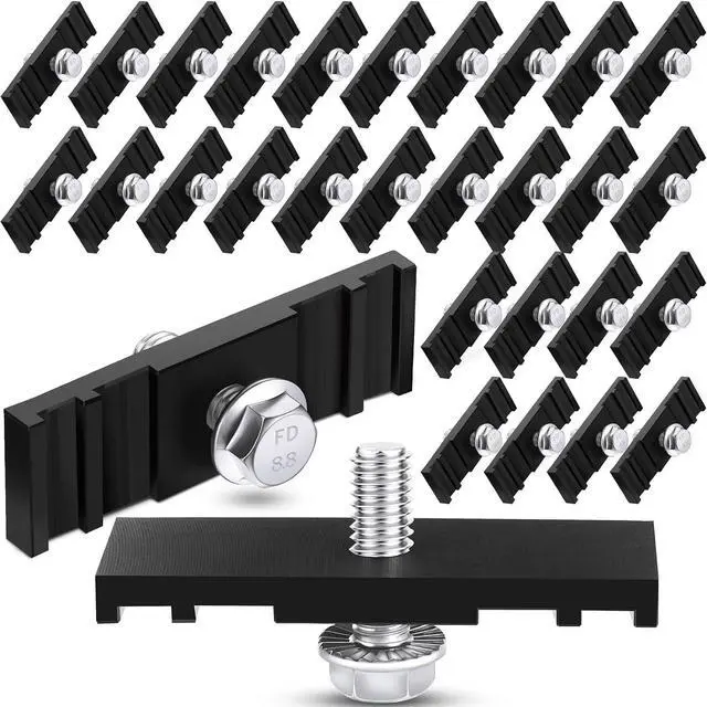 Main image of 60 Sets Chain Link Fence Sign Mounting Bracket for Chain Link Fence Sign Clip Fastener with Bolts for Banner Display, Yard, Business, Events, Easy Installation Mounting Bracket