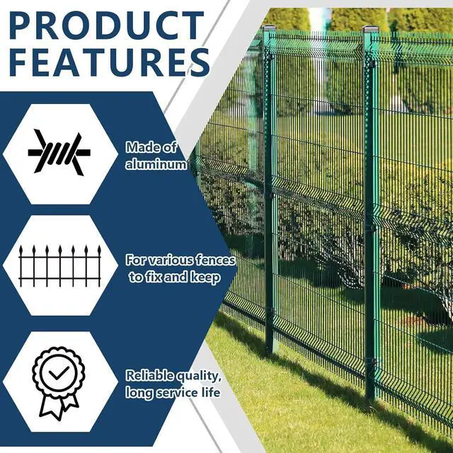Alt view image 4 of 6 - 500 Pcs T Post Clips - Wire Fence Clips, Fencing Clips for Securing Rust Resistant Galvanized Steel Barbed Wire Garden Farm Highway Sport Fences