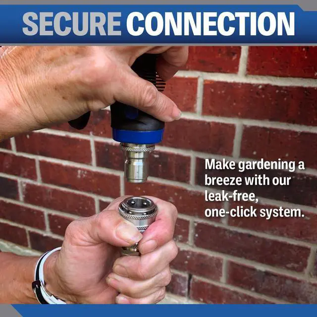 Alt view image 7 of 7 - ¾ Stainless Steel Garden Hose Quick Connect Fittings | Plug & Coupler Set of 4