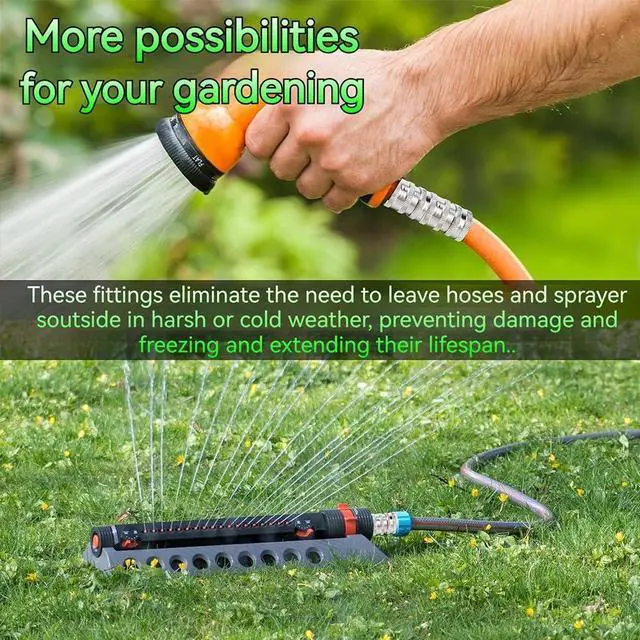 Alt view image 7 of 7 - 2026 New Stainless Steel Garden Hose Quick Connect Fittings Set, 3/4 Inch GHT Water Hose Quick Connect Fittings, Heavy Duty Quick Release Connector For Hoses And Sprayers (5*Pcs)