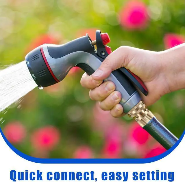 Alt view image 7 of 7 - 12 Sets Garden Hose Quick Connector Solid 3/4 Inch Water Hose Connectors No Leak Heavy Duty Garden Fitting Female Adapter and Male Adapter (Brass Color)