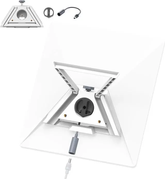 Main image of 3-in-1 Mount for Starlink Mini with DC Extension Cable 18CM, Replacement Kickstand with 1/4" Tripod Adapter Supports 110° Flat-Surface Angle,Pipe,Tripod and Clamps Mount,Outdoor Camping