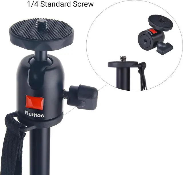 Alt view image 7 of 7 - Tripod Stand Compatible with Anker Nebula Capsule Series, Universal Mini Camera Tripod, Aluminum Alloy Portable Projector Stand for Capsule, Capsule Max, and Capsule II with Swivel Ball Head