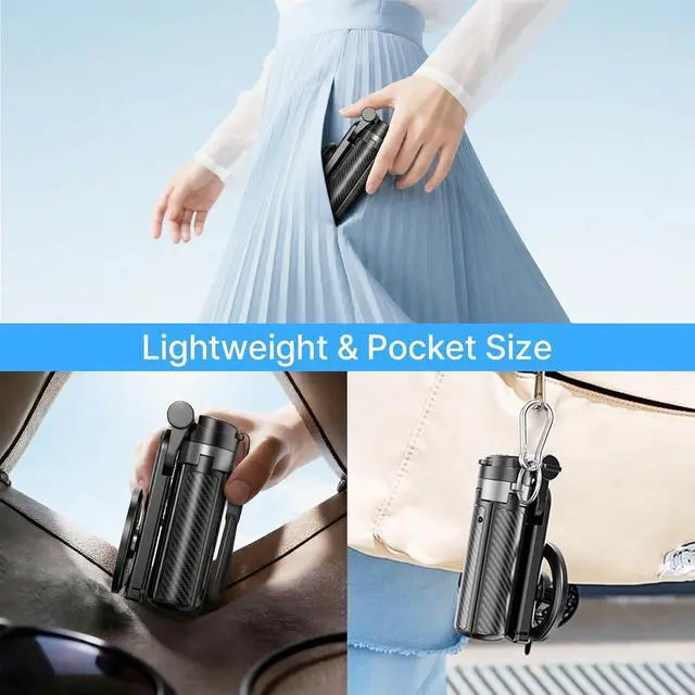 Alt view image 6 of 7 - Magnetic Pocket Selfie Stick for iPhone, Lightweight Mini Selfie Stick Tripod with Detachable Remote, MagSafe Compatible, Foldable Extendable Phone Holder for Travel/Vlog/Video/Content Creators