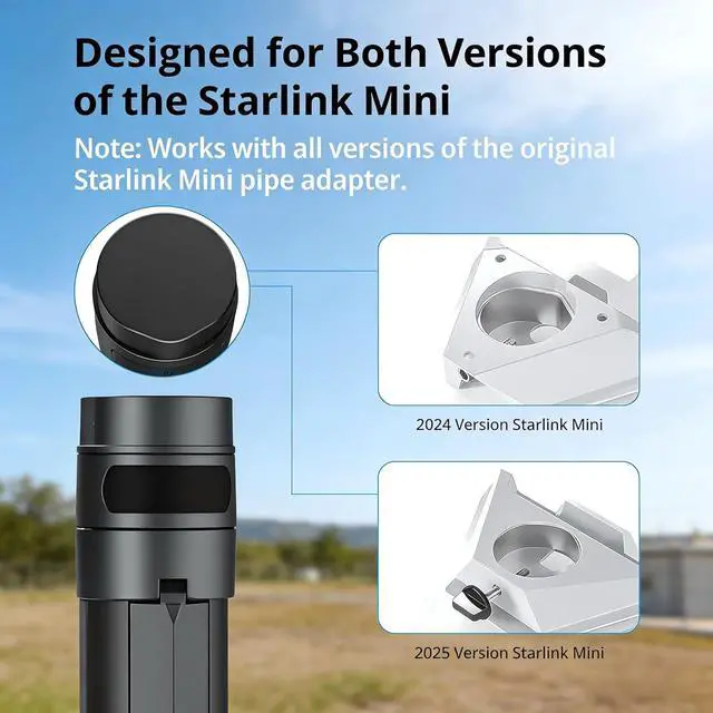 Alt view image 5 of 7 - Starlink Mini Battery Pack, 6-Hour Runtime, 166Wh/45000mAh, Starlink Mini Power Stand with Integrated Tripod, Built-in Type-C Fast Charging for Outdoor & Remote Work, IP67 Waterproof