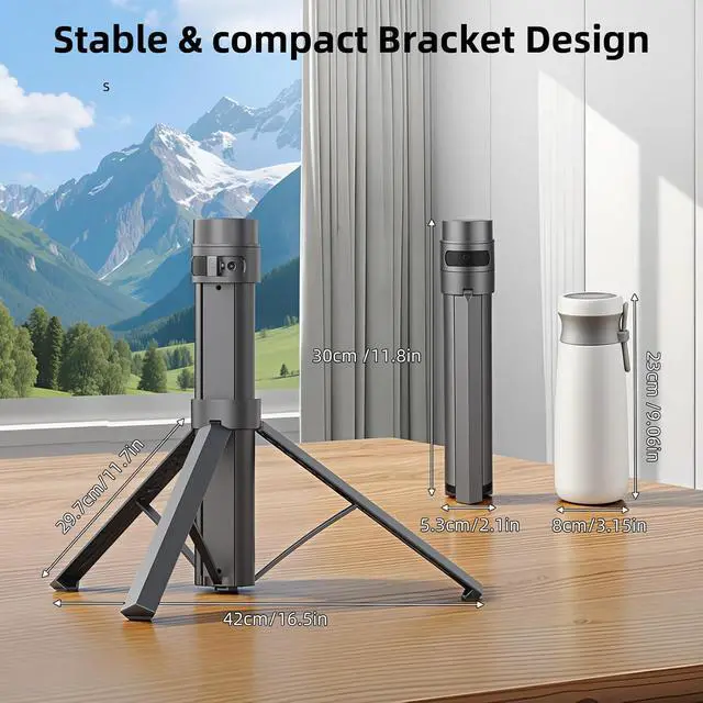 Alt view image 4 of 7 - Starlink Mini Battery Pack, 6-Hour Runtime, 166Wh/45000mAh, Starlink Mini Power Stand with Integrated Tripod, Built-in Type-C Fast Charging for Outdoor & Remote Work, IP67 Waterproof