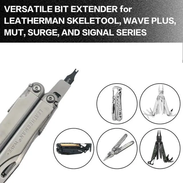 Alt view image 5 of 7 - Security Bit Kit Set with Magnetic Extension Bit Holder for Leatherman, Replacement Double-Ended Flat Spanner Tri-Wing Clutch Screwdriver Bits for Leatherman Multi-Tool Accessories,8Pack
