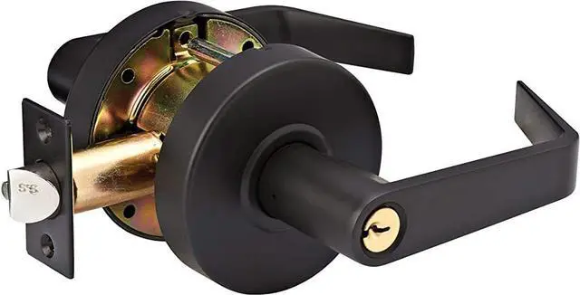 Main image of SLCHCR10B Heavy Duty Lever Style, Grade 2 Commercial Classroom Door Lock with Bump Stop, Oil Rubbed Bronze Finish