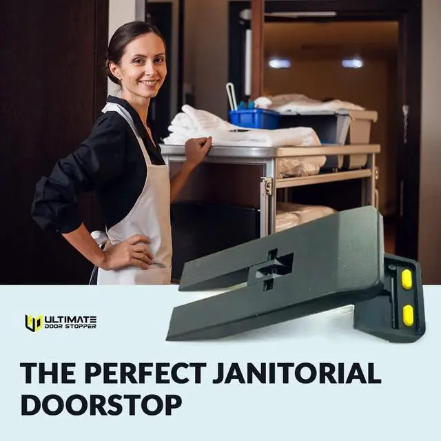 Alt view image 6 of 6 - 3 Pack Ultimate Door Stopper | | Non Slip Rubber Feet Door Stop | Foldable Door Wedge | Lightweight & Portable Door Holder | Portable Door Lock | Door Stopper Wall Protector