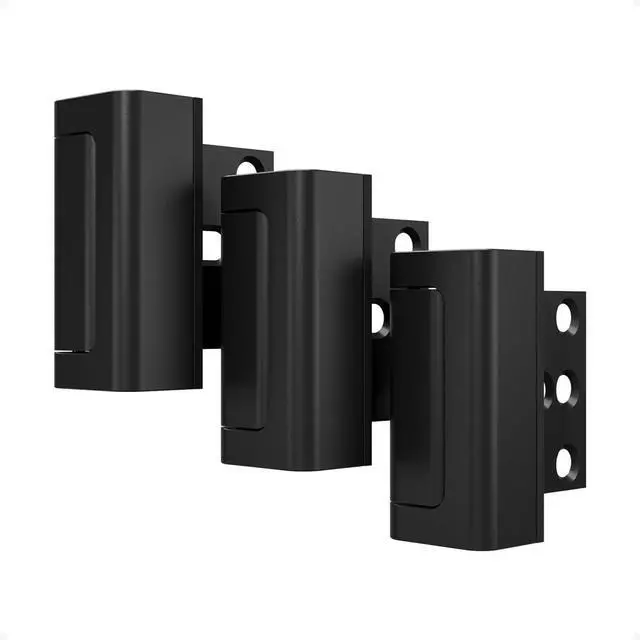Main image of 3 Pack Home Security Door Reinforcement Lock, Childproof Safety Door Lock Latch Stopper, Removable Screw-Mounted, Prevent Home Unauthorized Entry, Aluminum Construction, Withstands 800 lbs