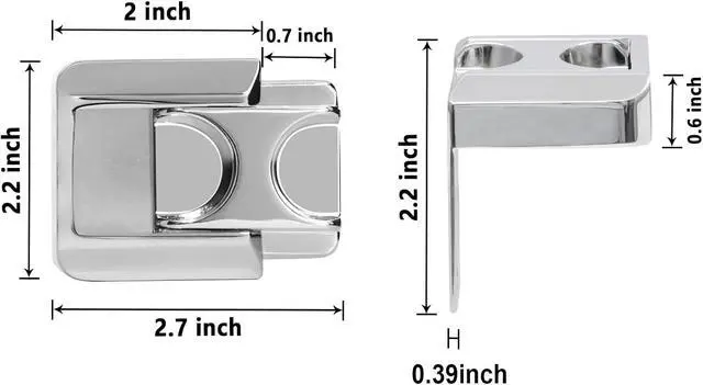 Alt view image 6 of 7 - Home Door Lock Security, Upgraded Safety Childproof Door Reinforcement Lock Latch (2-Pack), Extra Defend Door Lock for Inward Swinging Door