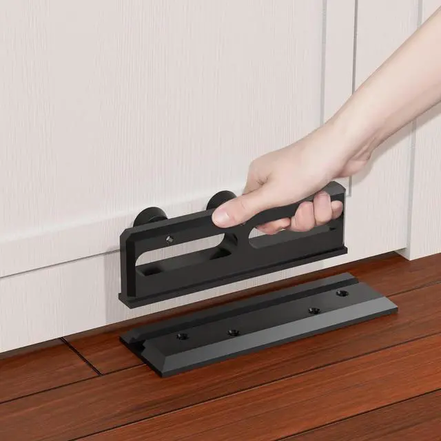 Main image of Door Security Bar, French Security Door Brace, Security Door Barricade, Withstands 3000 Lbs, Prevents Entry Burglaries Home Invasions