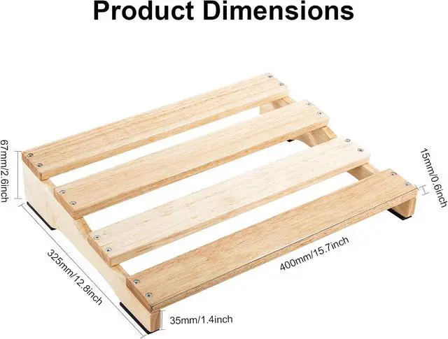 Alt view image 2 of 7 - 15.7" Big Wooden Pedal Board Guitar Effects Big Capacity Pedalboard with Mountain Tape & Cable Tie, Pro