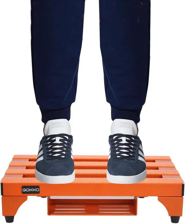 Alt view image 5 of 6 - Aluminum Alloy Guitar Pedal Board 13.8" x 11" Pedalboard with Power Supply Bracket, Includes Carry Bag & Mounting Tapes (Orange, GKA-14OR)
