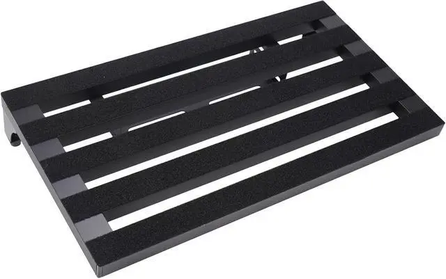 Alt view image 5 of 7 - 22" x 12.5" Aluminum Alloy Guitar Pedal Board with Power Supply Tray, Carry Bag & Mounting Tapes Included (Black, APB-22BK)