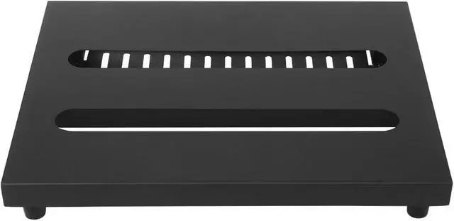 Alt view image 2 of 7 - 14" x 10.6" Guitar Pedal Board with Power Supply Tray, Carry Bag & Mounting Tapes Included (Black, SPB-14S)