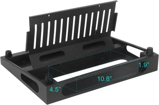 Alt view image 4 of 7 - 14" x 10.6" Guitar Pedal Board with Power Supply Tray, Carry Bag & Mounting Tapes Included (Black, SPB-14S)