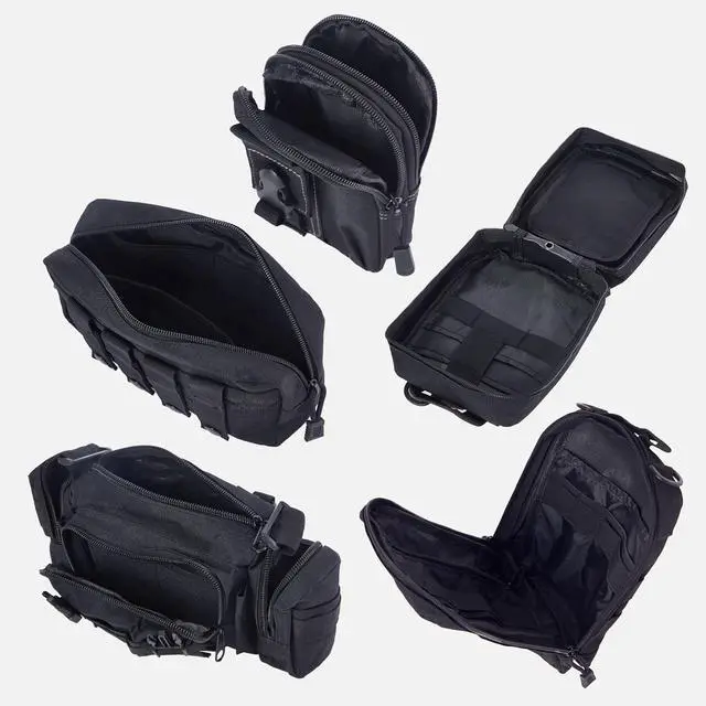 Alt view image 7 of 7 - Universal Tactical Seat Back Organizer Vehicle Molle Panel Organizer Storage Bag with 5 Detachable Molle Pouch for All Vehicel Such as Jeep,Truck,SUV, Car, Ford,Chevy etc