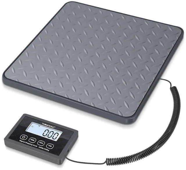 Main image of Shipping Scale, 440 lbs/1 oz Highly Accurate Postal Scale with Hold/Tare/LCD Display, Lightweight Digital Postage Scale for Packages/Luggage/Post Office/Dog, Battery & AC Adapter Included