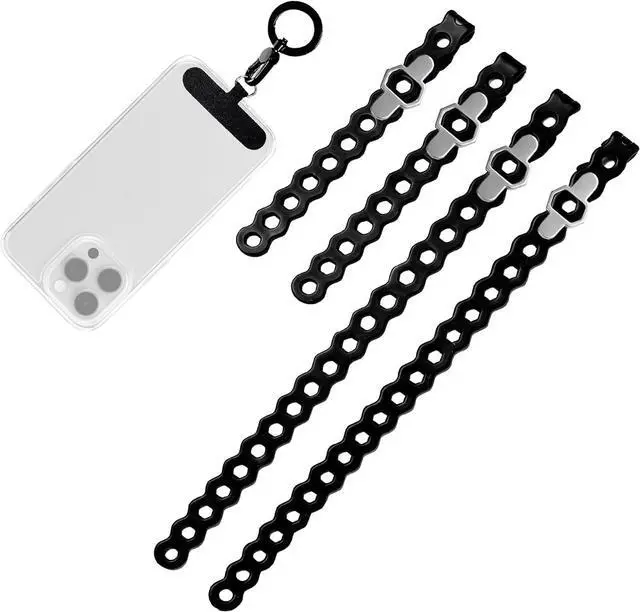 Main image of EDC Modular Strap System 5 Pack, Adjustable Silicone Gear Ties for Outdoor/Survival/Camping Strap EDC Carry