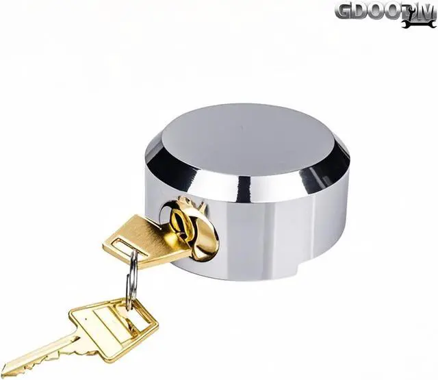 Alt view image 4 of 7 - 2 Pack Hidden Shackle Padlock Heavy Duty Trailer Lock Keyed Alike, Anti Theft 2.87/73mm Solid Steel Puck Locks Fits for Trailers, Trucks, Vehicles, Garage, Shipping Container