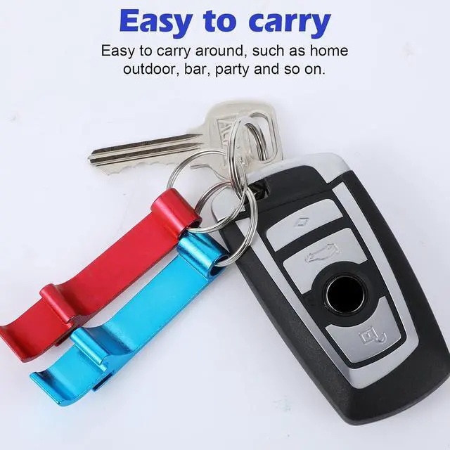 Alt view image 5 of 7 - 200 Pcs Colored Aluminum Bottle Opener Keychain Bulk, Claw Soda Beverage Beer Bottle Opener Unisex Metal Personalized Keychains Openers for Kitchen Restaurant Bar Wedding Home Party