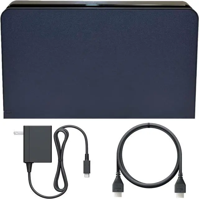 Main image of TV Dock Station for Switch and OLED - 3 in 1 Replacement TV Base Docking Station Set with Upgraded IC Module, Ethernet LAN Port, Charger, HDMI Cable Accessories- Not for Switch 2 (Black)