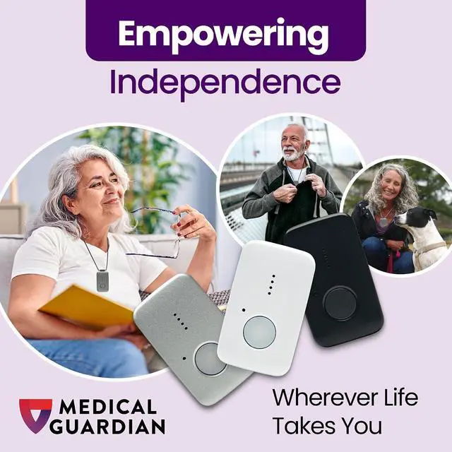 Alt view image 2 of 7 - MGMini Medical Alert Device for Seniors | Subscription Required | SOS Button, Emergency Location Assistance, 24/7 Monitoring | Silver