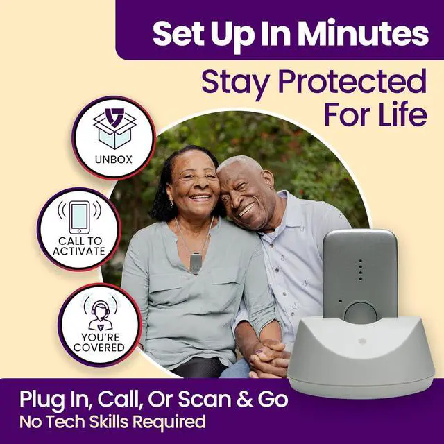 Alt view image 3 of 7 - MGMini Medical Alert Device for Seniors | Subscription Required | SOS Button, Emergency Location Assistance, 24/7 Monitoring | Silver