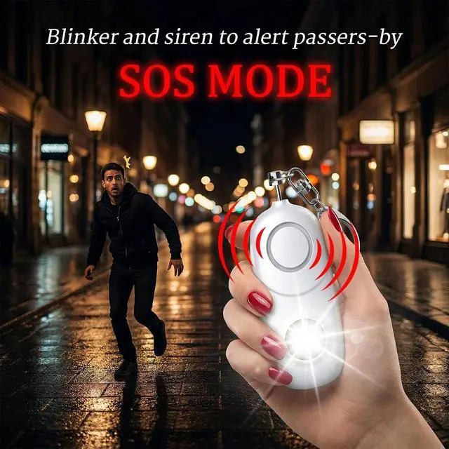 Alt view image 7 of 7 - Personal Alarm for Women Keychain Alarm: 135dB Emergency Keychain Siren with Strobe Light Loud Siren for Women Kids Students Seniors Emergency Self-Defense for Night Sports