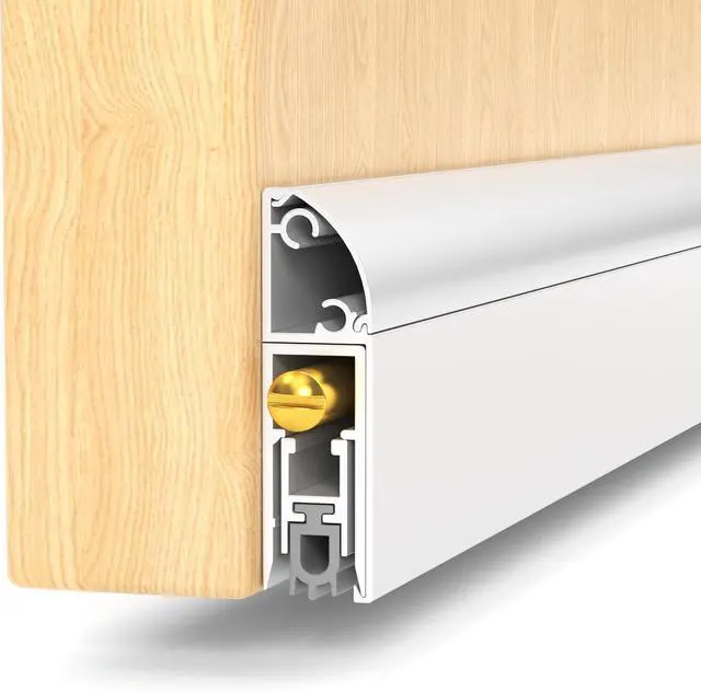Alt view image 3 of 7 - Automatic Door Sweeping Bottom Aluminum Alloy 36-inch Surface Mount Type - Suitable for Door Bottom Sealing Sound Insulation Windproof Dustproof Light Blocking and Small Animal Prevention