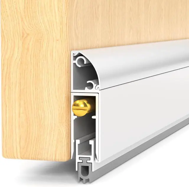 Alt view image 4 of 7 - Automatic Door Sweeping Bottom Aluminum Alloy 36-inch Surface Mount Type - Suitable for Door Bottom Sealing Sound Insulation Windproof Dustproof Light Blocking and Small Animal Prevention