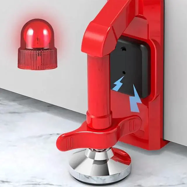 Alt view image 3 of 7 - Watermelon Red Alarm Door Stopper - 2025 Safety Door Stopper, Portable Security Door Blocker for Women's Safety (2pc)