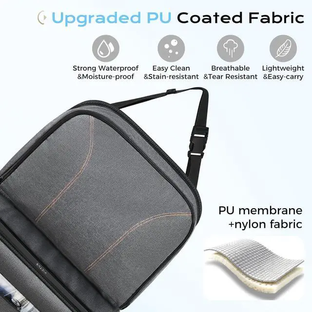 Alt view image 5 of 7 - Backseat Car Organizer 2 Packs, Heavy-Duty Durable Dual-Way Use Car Back Seat Organizer Waterproof with Multi Pockets, Zipper Closure Design, Protect Valuables from Spills, Keeps Car Tidy