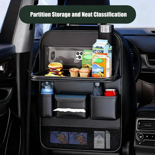 Alt view image 4 of 7 - 2 Pack - Back Seat Car Organizer, Car Organizerr, Back Seat Organizer, Seat Organizer, Car Organizer and Storage Box, Back of Seat Car Organizer, Seat Back Organizer.