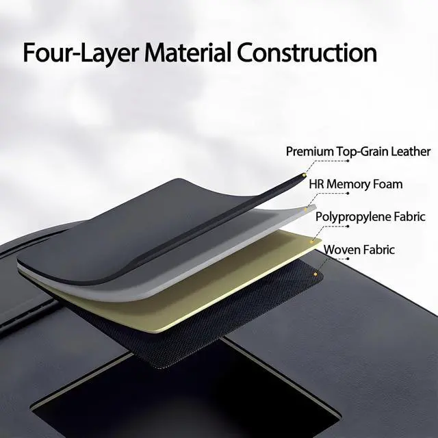 Alt view image 5 of 7 - 2 Pack Universal Foldable Car Backseat Organizer with Table Tray, Car Seat Back Protector with Touch Screen Phone Holder, Premium Leather Kick Mats with Storage Pockets Tissue Box (Black)