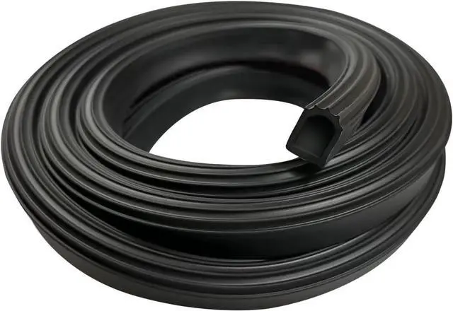 Main image of D Shaped Weather Stripping Door Seal, 1" RV Slide Out Seal Self-Adhesive EPDM Rubber, Heavy Duty Rubber Door Seal Weather Stripping for RV, Truck, Boat, Car, Accessories (19.5 Feet)
