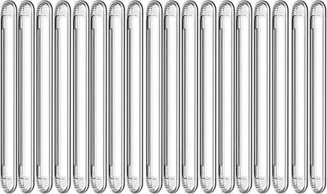 Main image of Clear Furniture Bumpers 18-Pack (18 Long) - Adhesive Backed Silicone Rubber Wall Protector Pads for Chair, Cabinet, Shower Door, Drawer, Toilet Lid, Car Door Guard