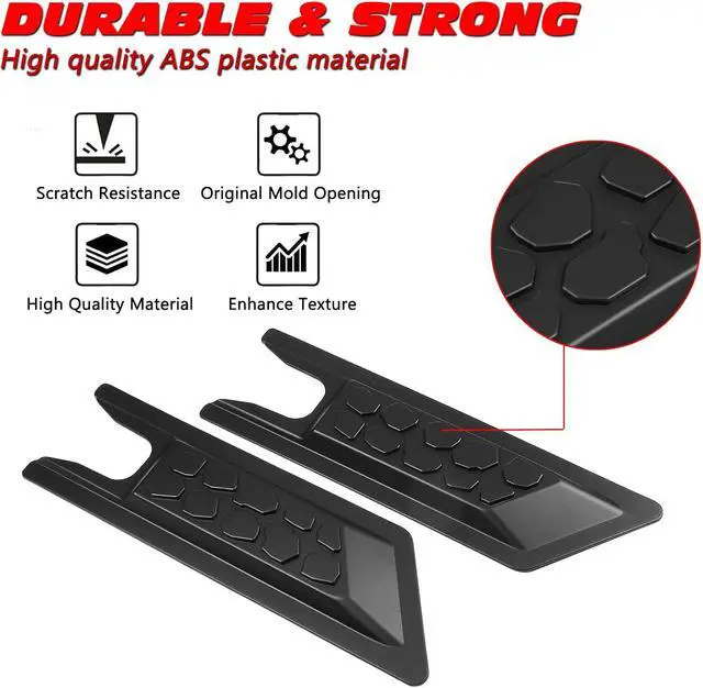 Alt view image 3 of 7 - Car Door Protector Side Door Anti-Collision Board Strip Fits for Jeep Wrangler JK JL Gladiator JT 4Doors 2007-20234pcs Door Guards for Jeep