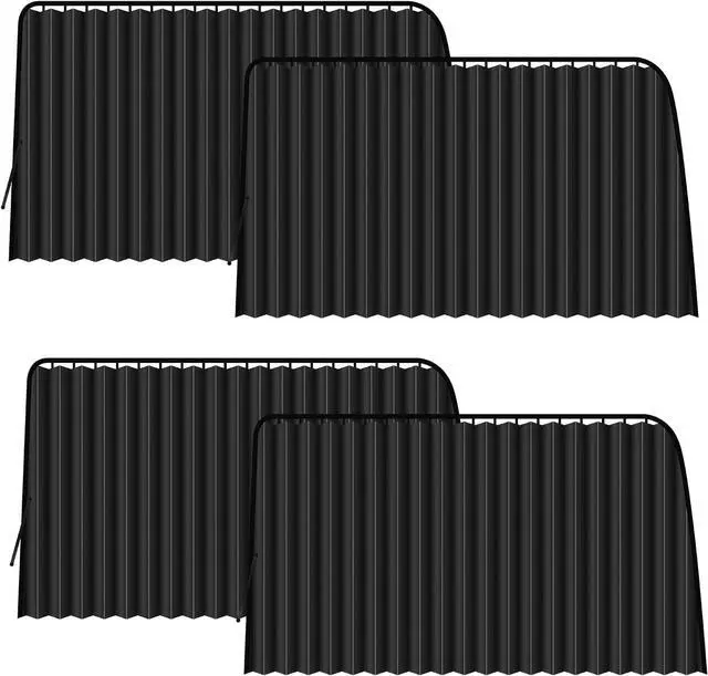 Main image of Magnetic Car Window Curtains, 99% UV Blackout Privacy Shades | Blocks 99% UV glare to keep your car cool. Ideal for breastfeeding, baby naps, van camping, or private work breaks