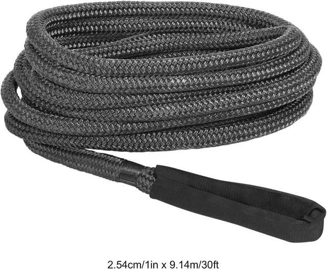 Alt view image 2 of 7 - Kinetic Recovery Rope, 1In x 30 Feet 48000 lbs Elasticity Energy Snatch Rope with 2 Soft Shackles, Heavy Duty Offroad Recovery Kit, Nylon Kinetic Tow Ropes for Trucks, Pickup, Tractor, SUV, UTV, ATV