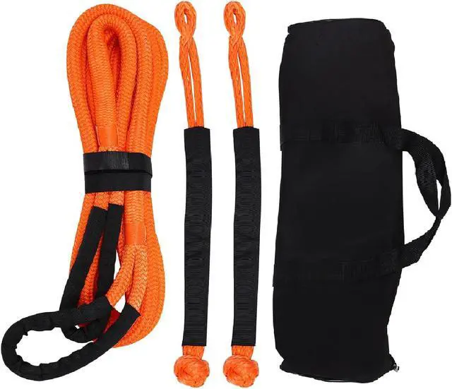 Alt view image 7 of 7 - 3/4" x 20ft Kinetic Recovery Tow Rope (MBS-30,580Lbs), Heavy Duty Offroad Recovery Rope with 2 Soft Shackles, Offroad Towing Straps Kit for Truck ATV UTV SUV Jeep Car Tractor (1)