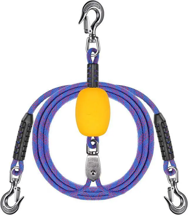 Main image of Multi-Length Boat Tow Rope and Harness with Stainless Steel Hooks, Floats & Soft Handle, for Tubing, Water Skiing, Wakeboarding (24/26/65/75 ft Options)